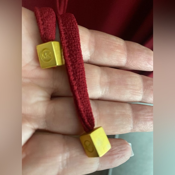 Michael Kors Red Golden Boho Studs Holiday Flowy Tunic Mini Dress size M - Picture 12 of 16